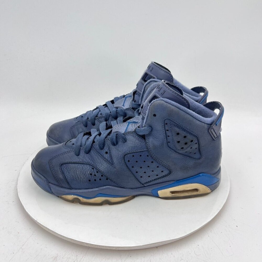 Nike Air Jordan 6 Youth Size 7Y Women 8.5 384665-400 Diffused Blue Training Shoe